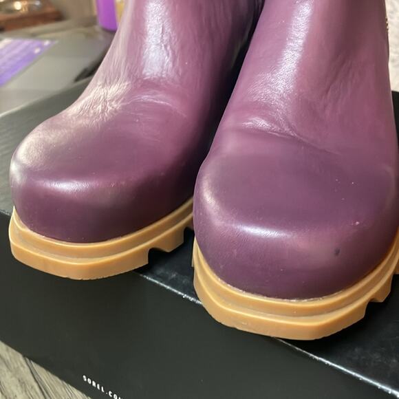 NIB Sorel Joan of Arctic III booties in purple size 9.5 wedge - Picture 5 of 11